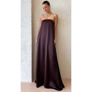 NWT Anna Quan DELFINA Dress in Shaved Chocolate US:2 AU:6